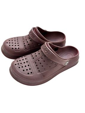 ✂️ SPRING SWEEP SALE AMOJI Maroon Slip-On Garden Clogs Size 8.5